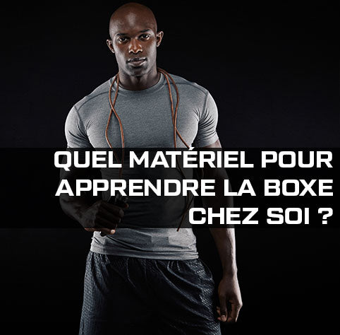 Jeune homme avec une corde à sauter